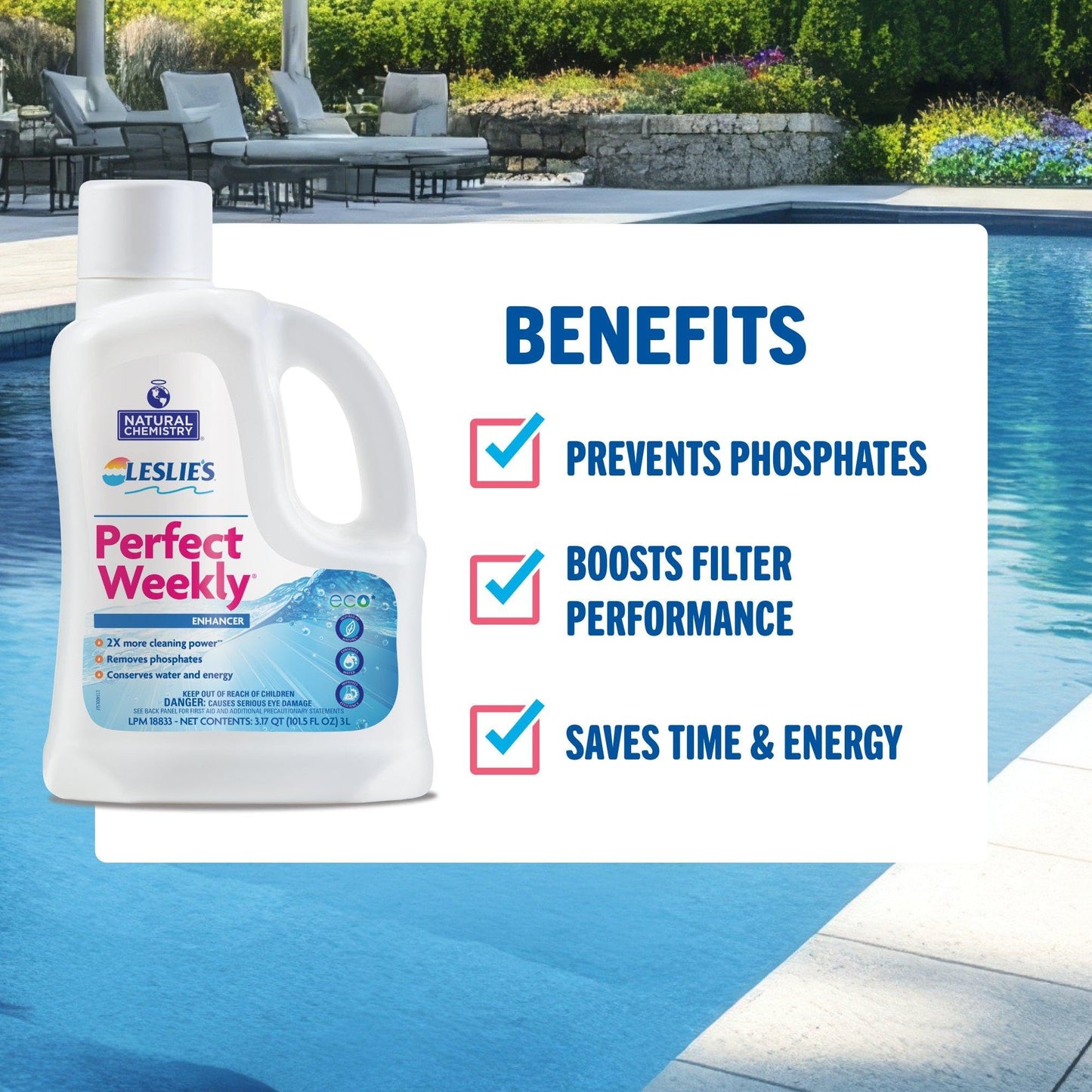 Leslie's Perfect Weekly Triple Action Phosphate Remover - 3 Liters