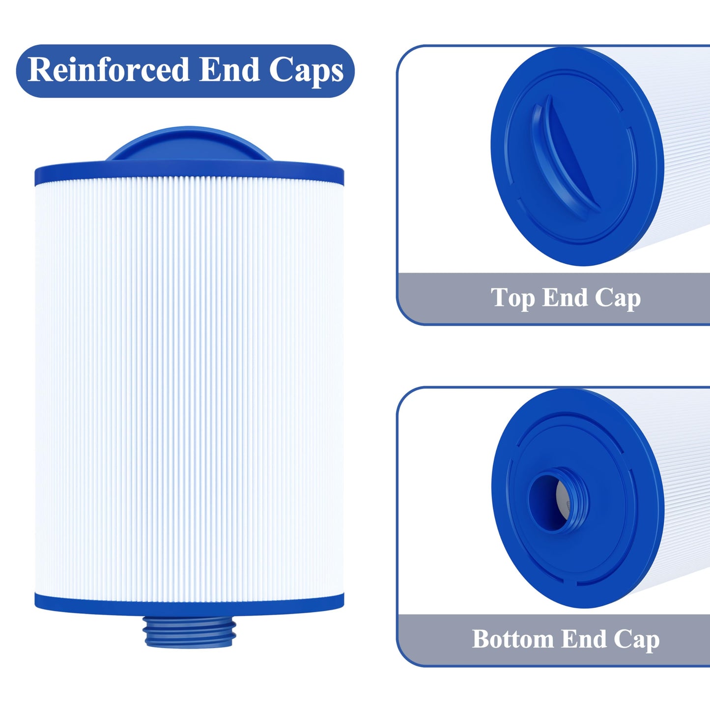 Cryspool® 06008 Filter Compatible with 6CH-940, PWW50P3 (NOT PWW50P4), FC-0359, Viking Spa Hot Tub Filter, 45 Sq. Ft Spa Filter Cartridge, 2 Pack