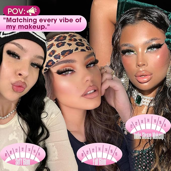 200D Volume Lash Clusters 10-16mm Wispy Eyelash Clusters Fluffy Cluster Eyelash Extensions D Curl Individual Lashes DIY Wearable Lash Extension by Yawamica