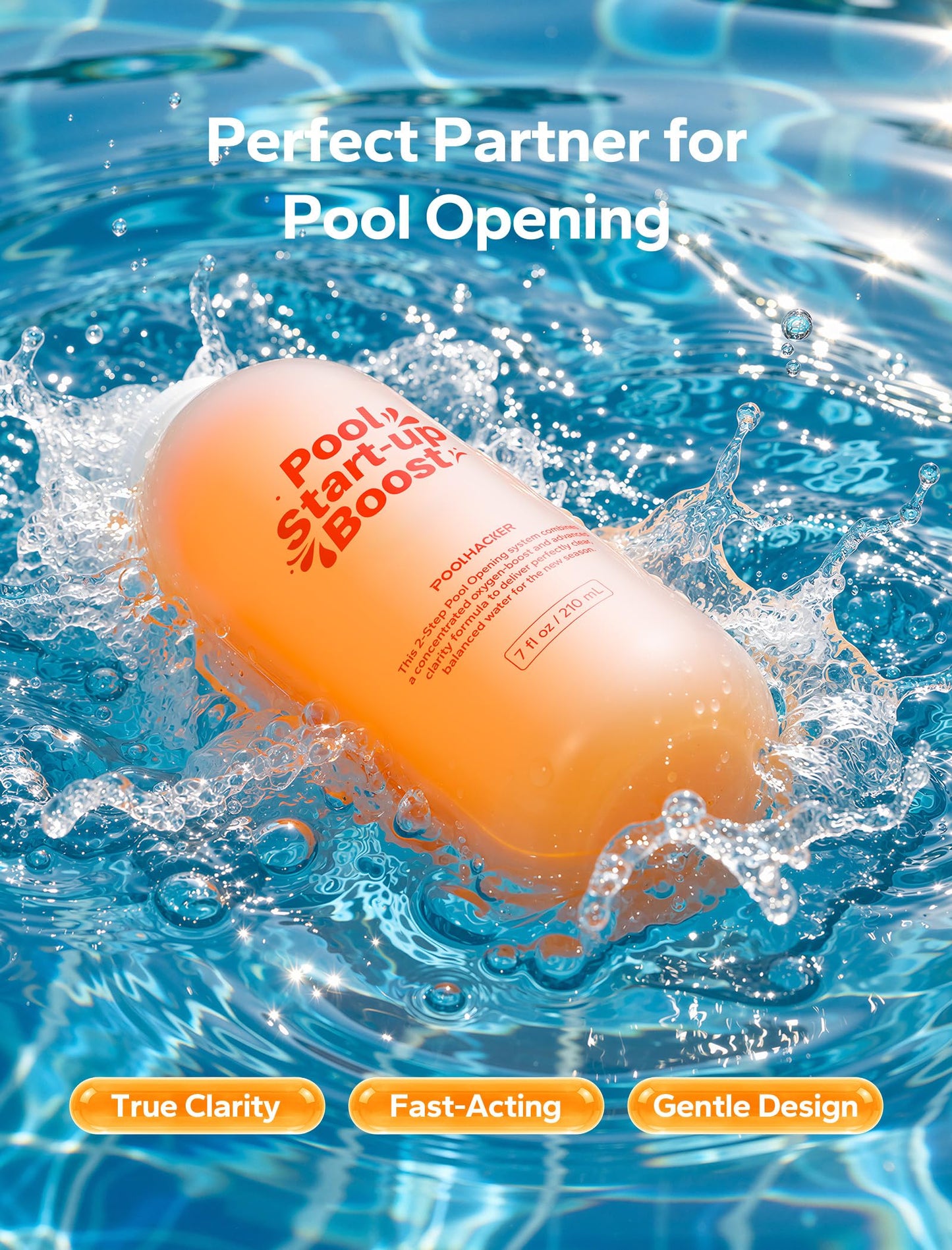 POOLHACKER 5 in 1 Pool Opening Kit - Pool Start Up Kit for Above Ground & Inground Pools, Easy to Use, Up to 15,000 Gallons
