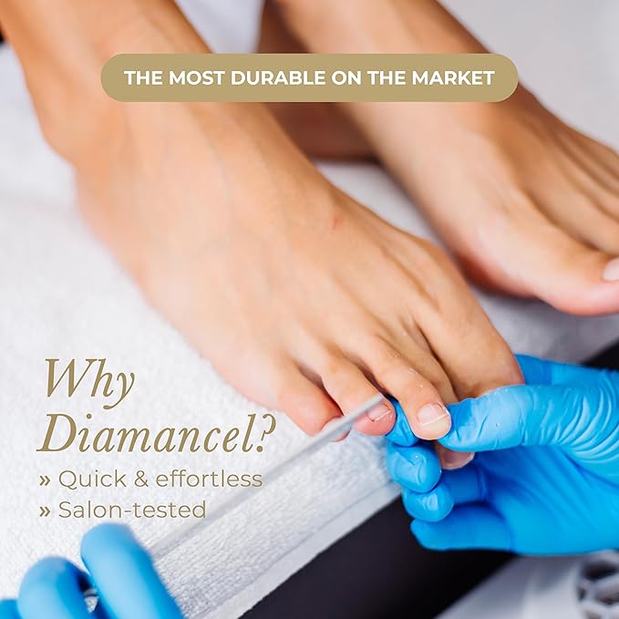 Diamancel Luxury Diamond Toenail File – #3 Coarse Grit – For Toe Nails or Thick Fingernails