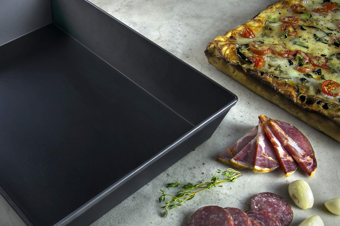 LloydPans Kitchenware 8 Inch by 10 Inch Detroit Style Pizza Pan - PSTK