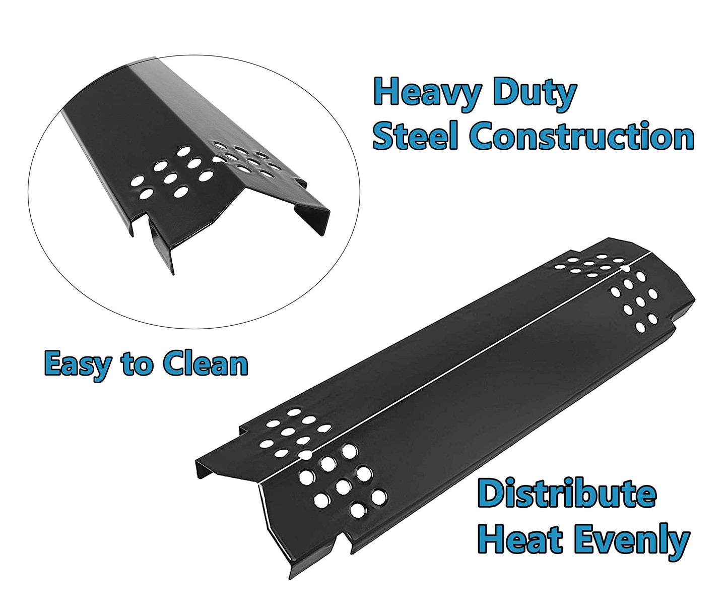 Grill Heat Plates, Replacement Parts for Home Depot Nexgrill 720-0830H, 5 Burner 720-0888, 720-0888N, 720-0882A, 720-0882S, 6 Burner 720-0896B, 720-0898 Gas Grill