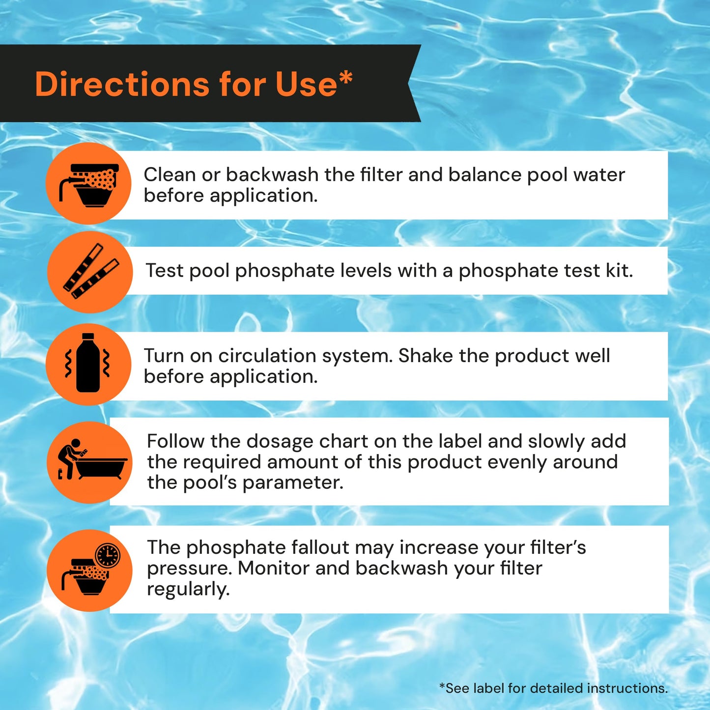 Pool Phosphate Remover - Fast Acting, Maximum Strength Phosphate Removal Pool Chemical - Perfect for Pool Openings to Make Your Pool Phosphate Free - AquaDoc (32 oz)