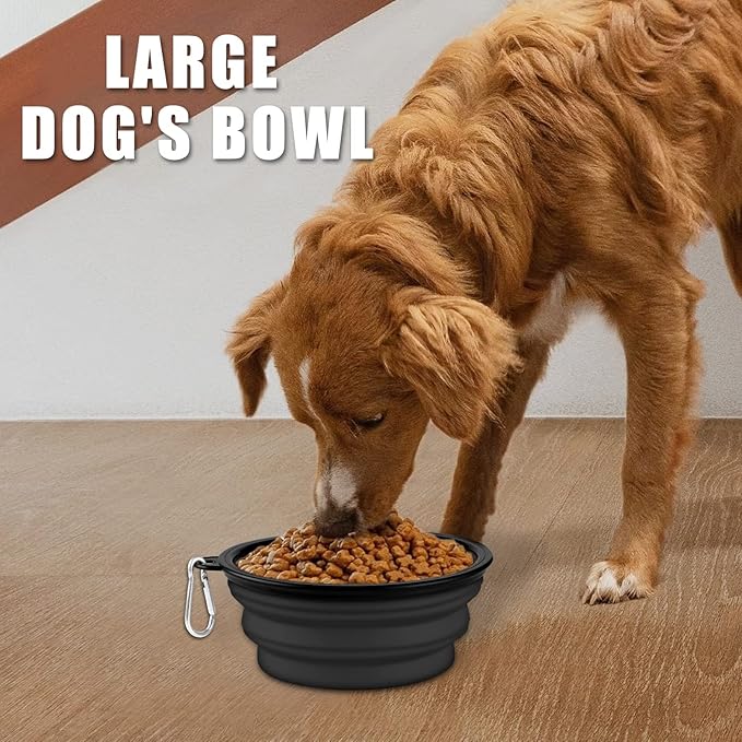 Collapsible Dog Bowl, Lightweight and Portable, Ideal for Travel, Hiking, Camping, and Everyday Use
