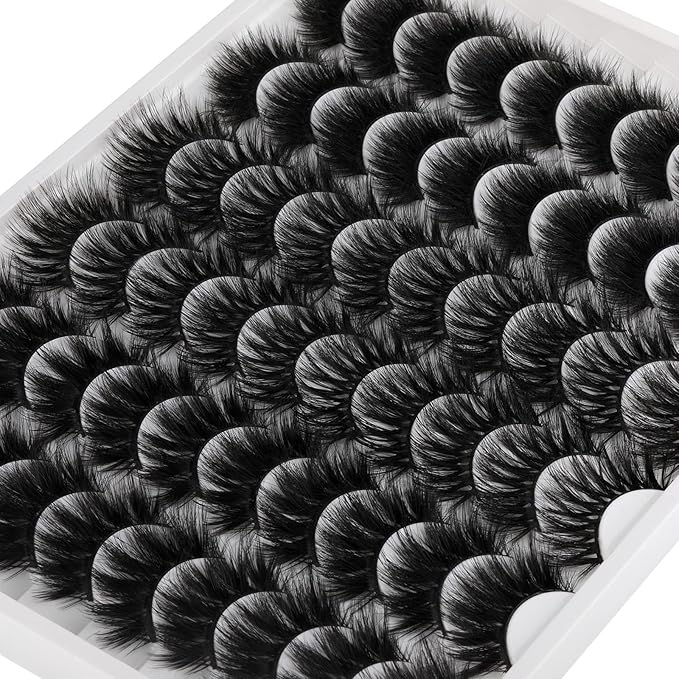 5D 20mm Lashes Faux Mink Eyelashes Fluffy Dramatic False Lashes Wholesale Pack