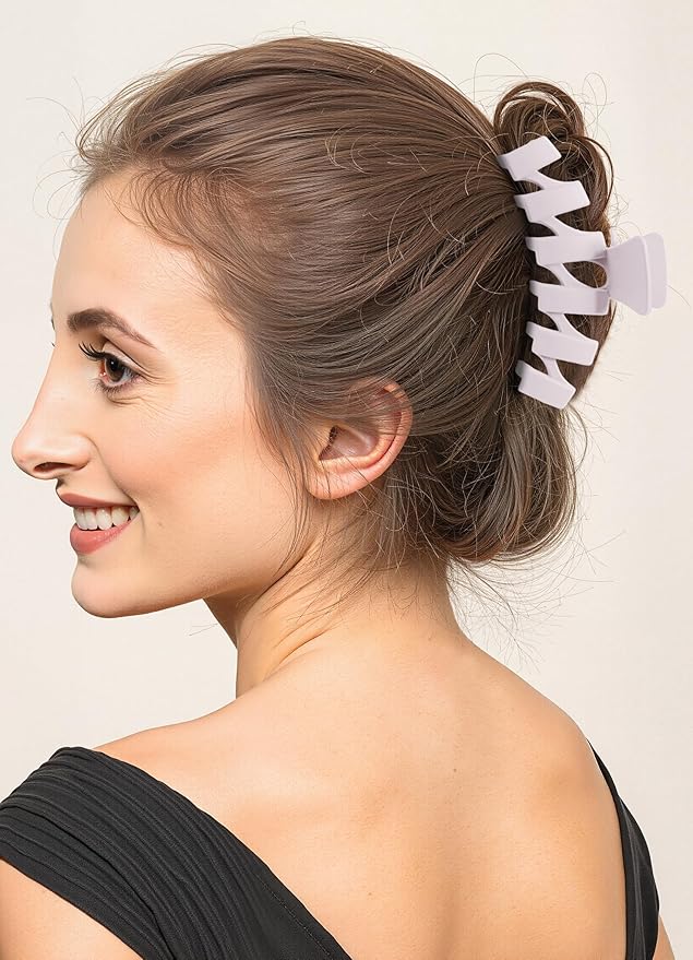 8PCS Hair Clips for Women, Flower Claw Clips for Thick Hair, Non-Slip Hair Accessories with Multi-Styles, Different Color Hair Claw Clips and Variety Pack, Ideal for Girls