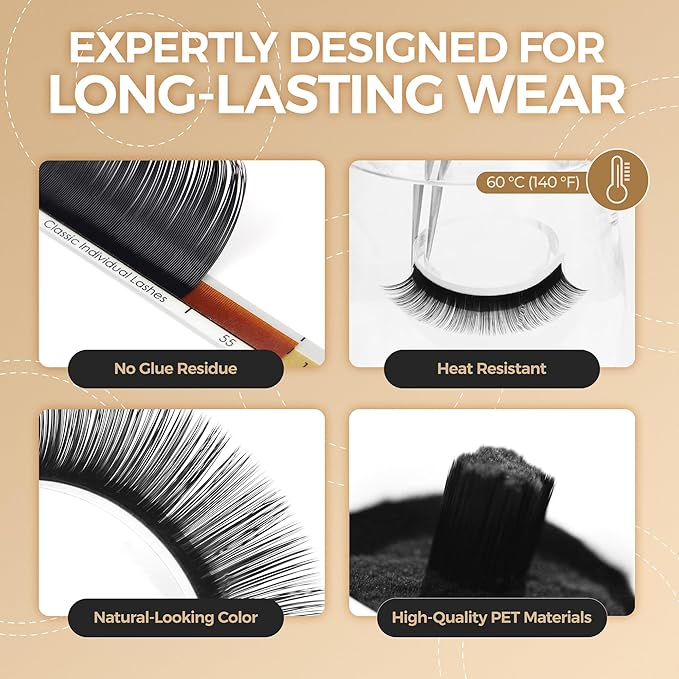 LASHVIEW Eyelash Extensions,Individual Lashes, 0.15 Thickness D Curl Mixed Tray(8-15mm),Premium Single &Classic Lases,Natural Semi Permanent Eyelashes,Mink& Soft Lashes,Application-Friendly