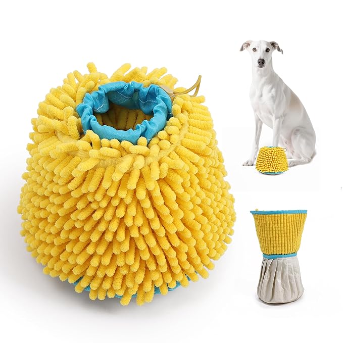 ETIAL 2-in-1 Dog Paw Cleaner & Dryer Cup with Built-In Towel, Portable Pet Foot Cleaning Washer for Mud, Dirt, Sand, and Water, Machine Washable, Foldable Design for Travel (S)