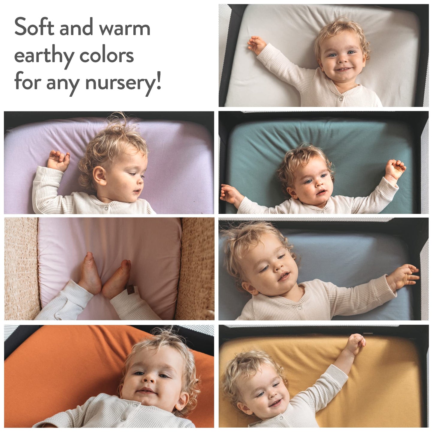 Bassinet Fitted Sheets for Chicco LullaGo Anywhere, Baby Bjorn Cradle and 14 x 29 Mattress Pad – Snuggly Soft 100% Jersey Cotton – Dusty Blue + Navy – 2 Pack