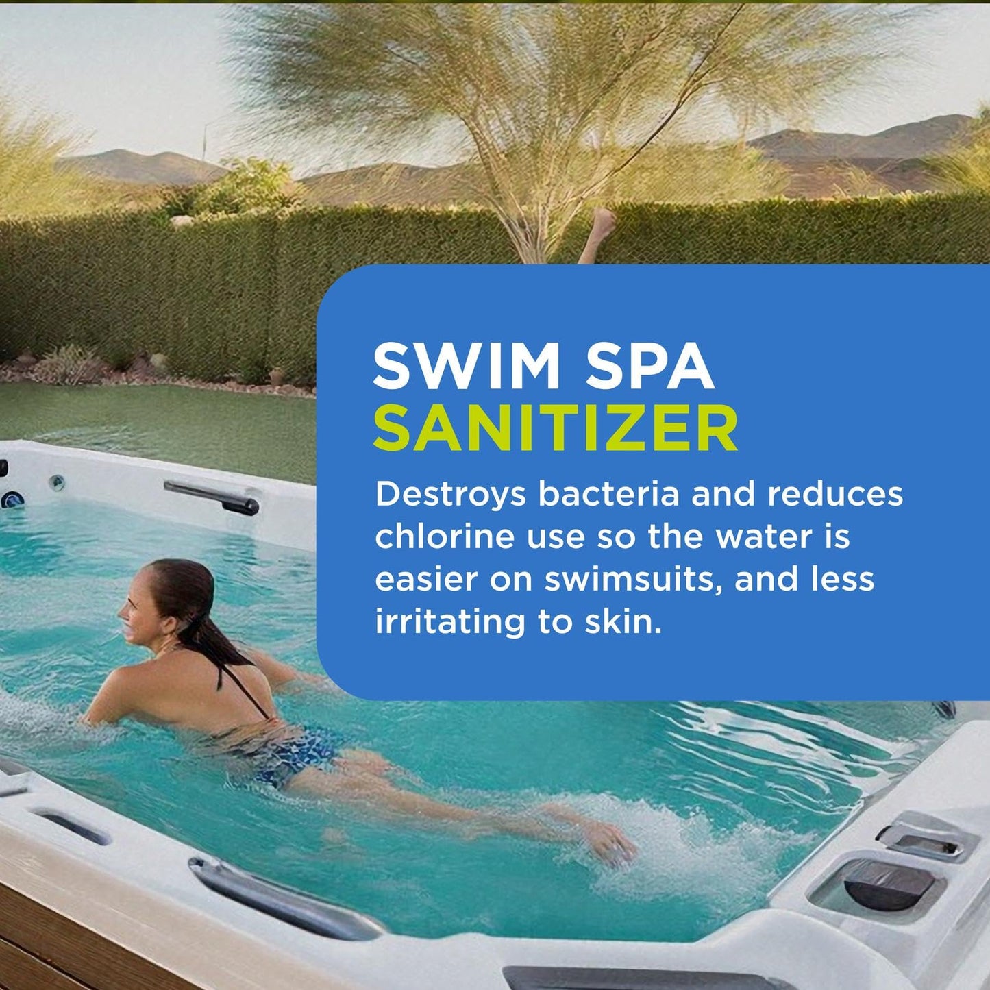 FROG @Ease Floating System for Swim Spas - Quick & Easy Self-Regulating Swim Spa Sanitizer - Swim Spa Maintenance System with Sanitizing Minerals & SmartChlor Technology