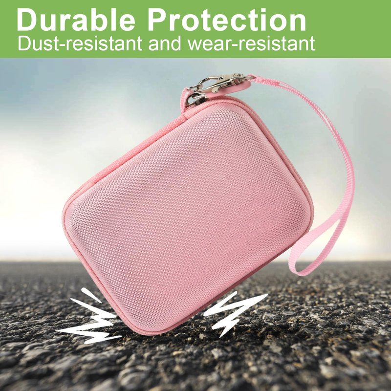 ALKOO Case Compatible with CAMKORY Digital Camera/for VAHOIALD FHD 1080P Digital Point and Shoot/for Kodak PIXPRO FZ55/ FZ45 16MP Vlogging/for IWEUKJLO, Holder for SD Card More- Pink (Box Only)