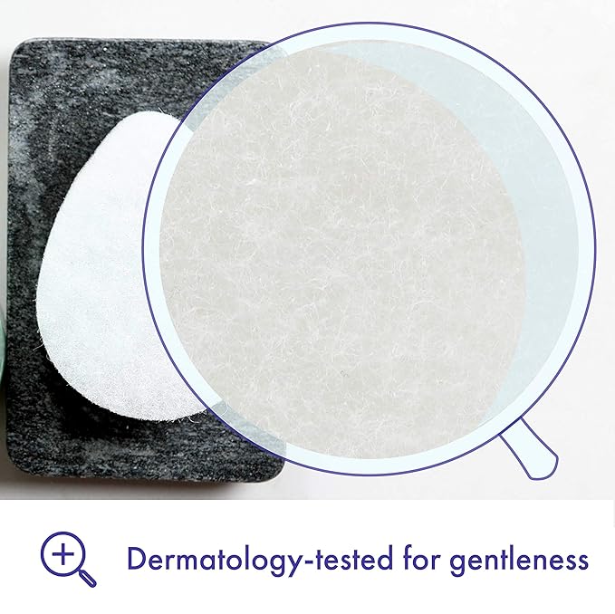 Buf-Puf Facial Sponge, Exfoliating | Dermatologist Developed | Reusable | White | Pack of 3