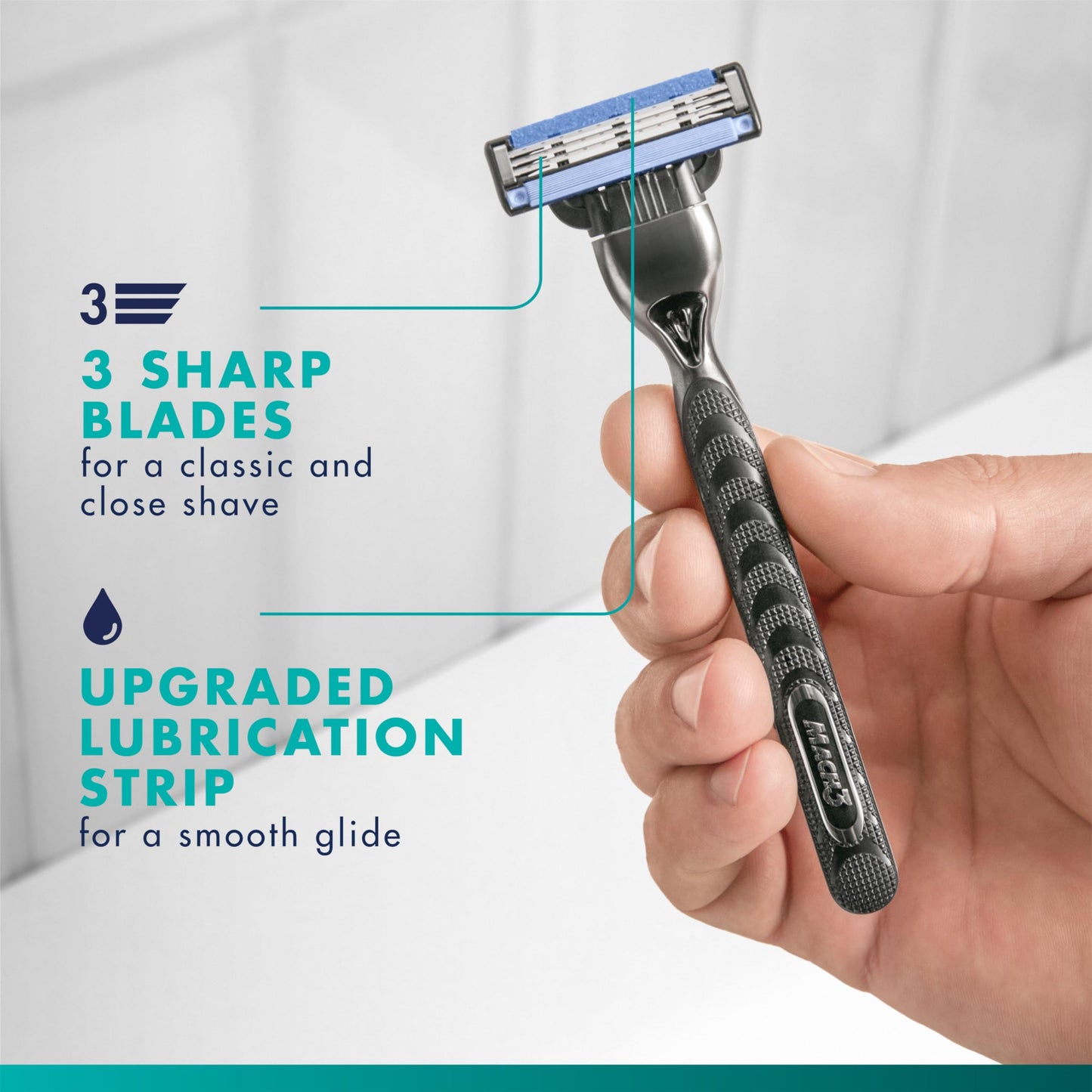 Gillette Mach3 Razor Refills for Men, 10 Razor Blade Refills, (Pack of 2)