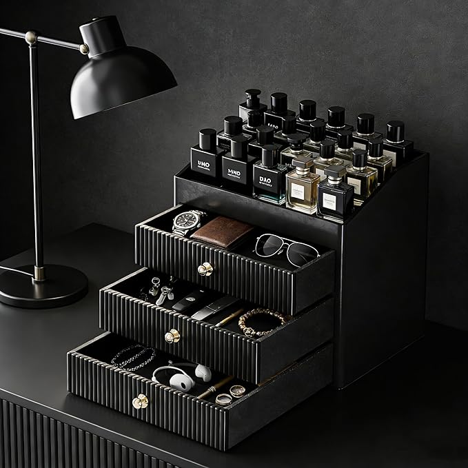 Mens Organizer,Perfume Organizer,Cologne Stand,Cologne Shelf,Perfume Stand,Bathroom Countertop Storage,Shelf for Bathroom Counter,Mens Dresser,Men Bedroom,Birthday Gifts for Men
