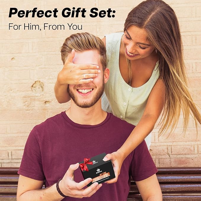 Beard Scrubber Brush Kit- 3 Piece Professional Set Silicone Beard Brush Scalp Shower Shampoo Scrubber Brush, Trimming Scissors, Dual-Sided Beard Comb | Hair Face Exfoliator & Massager for Growth
