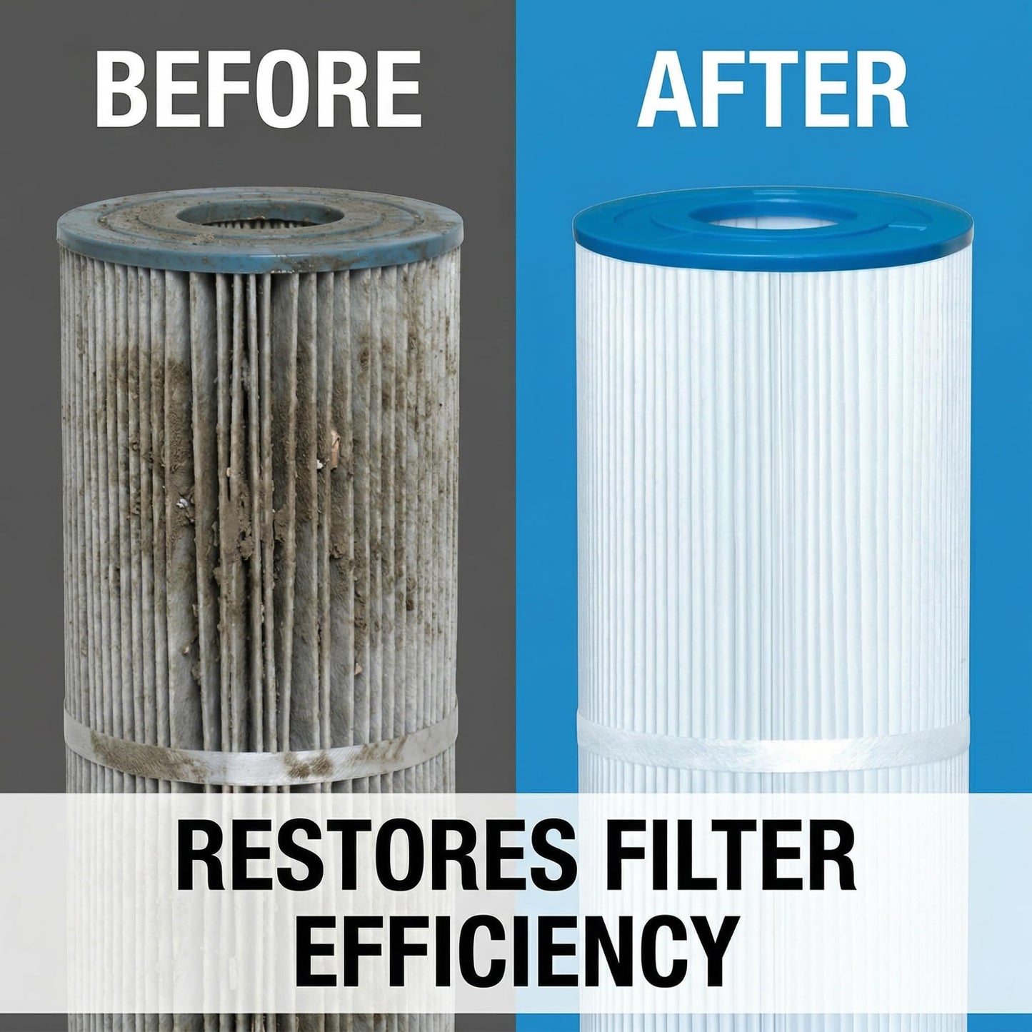 Ultimate Spa Filter Cleaner Fast-Acting Spray. Instant clean for Hot Tub & Pool Filters leaving behind no sticky residue. Prolongs filter life and pool equipment. No soaking. (1-Gallon)
