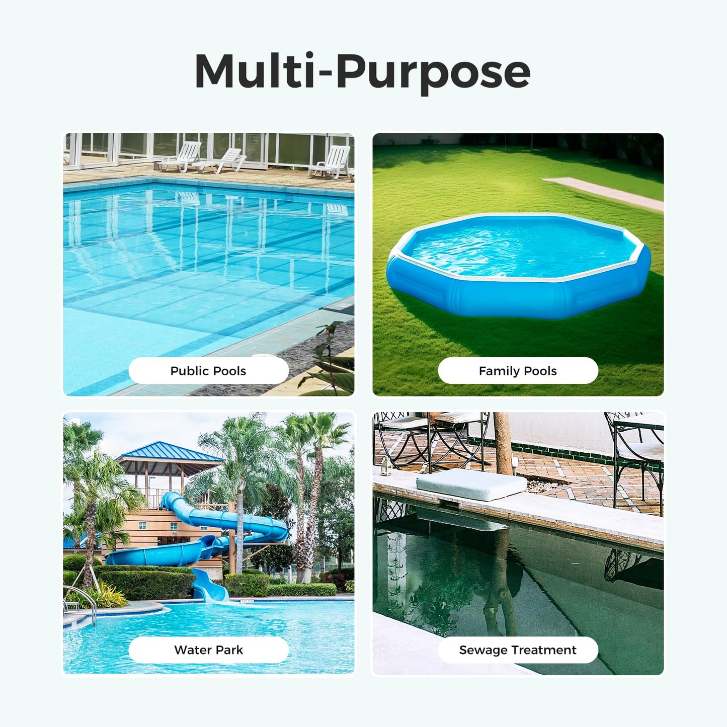 POOL FELLOWS Pool Tablet Dispenser for 3 inch Tablets, Floating Tablet Holder with Reminder and 3 Adjustable Settings, Durable Floater for Pools, Large Size (Blue)