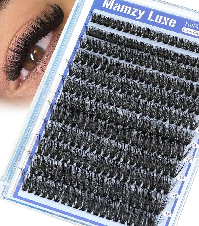 Lash Clusters Wispy 80D Eyelash Clusters 10-18mm Fluff Cluster Eyelash Extensions D Curl No Plastic Feel Individual Lashes Extension 240 Pcs Versatile False Eyelashes Clusters