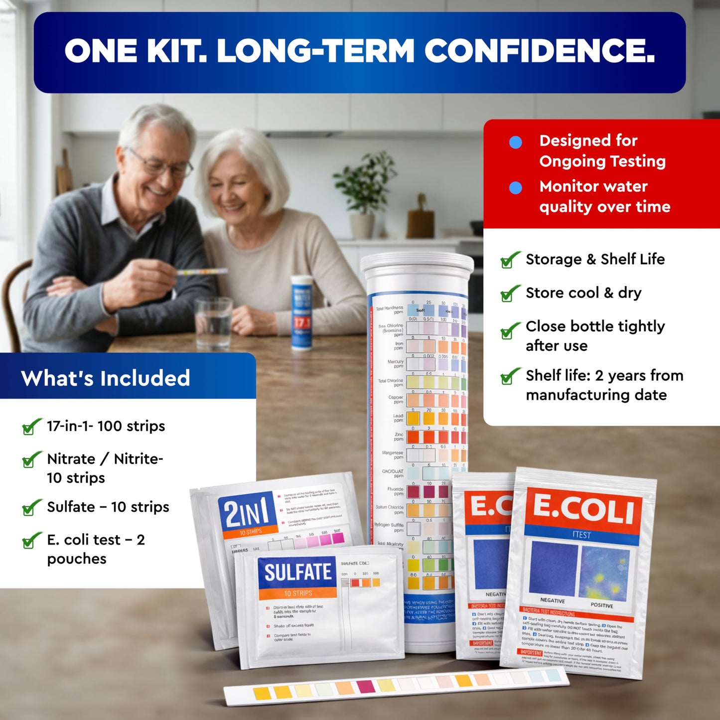 All-New 20 in 1 Drinking Water Testing Kit 120 Strips, Home Tap and Well Water Test Kit for Hardness, Lead, Iron, Copper, Chlorine, Fluoride