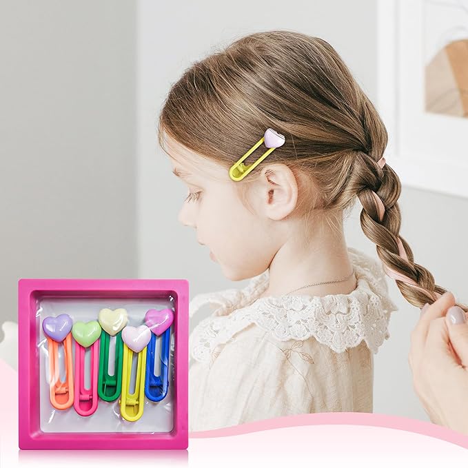 15PCS Hair Accessories for Girls Little Girl Hair Clips Barrettes for Baby Toddler Teens Women Kids Cute Candy Colorful Flower Gift for 4-12 Ages (Hair Accessories for Girls)