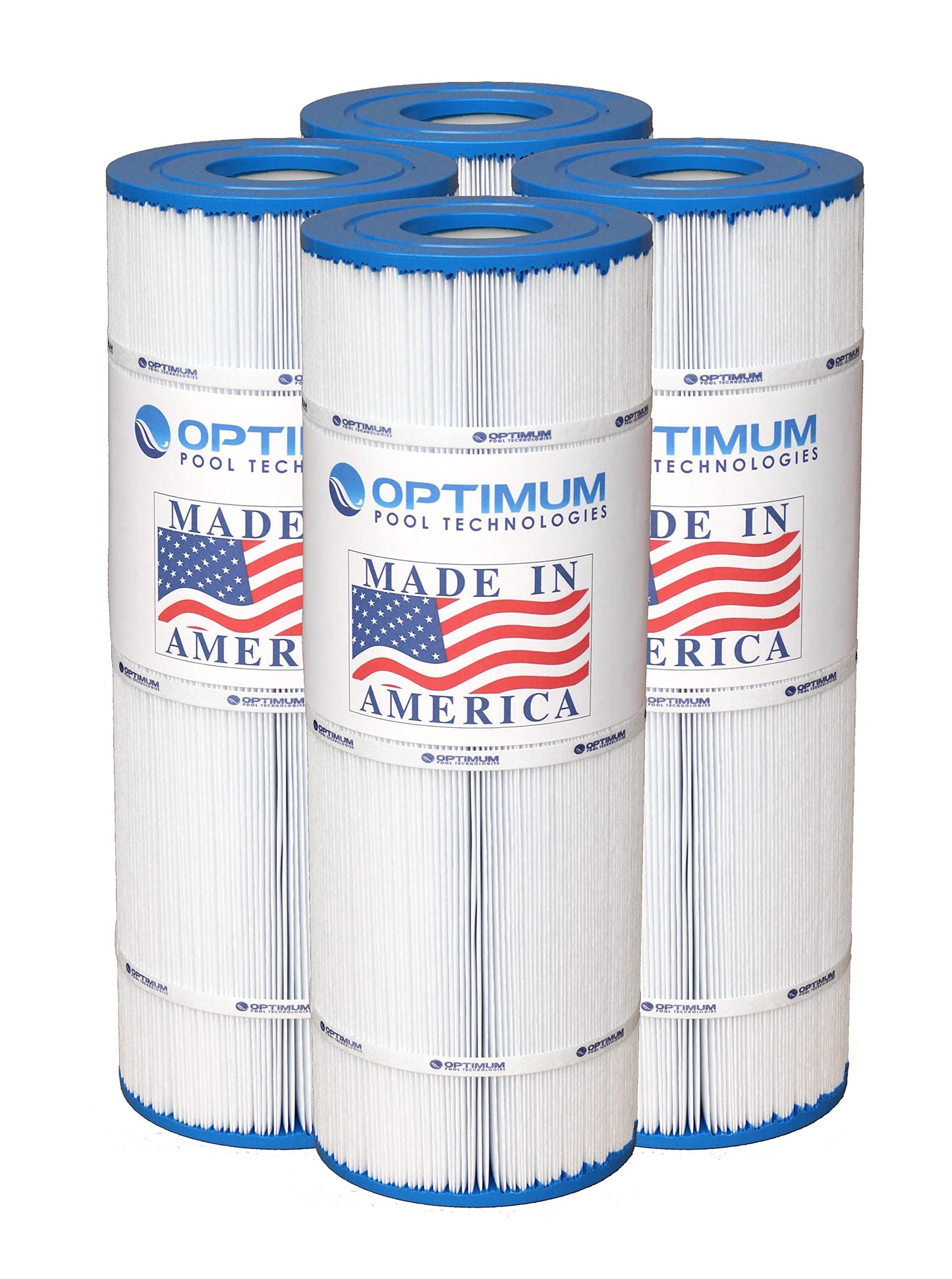 Optimum Pool Technologies® Pool Filter 4-Pack, Compatible Replacement for Pentair® Clean & Clear Plus 320 178580, R173573, Unicel C-7470, Pleatco PCC80, & Filbur FC-1976, FC-6465 Filter Cartridges