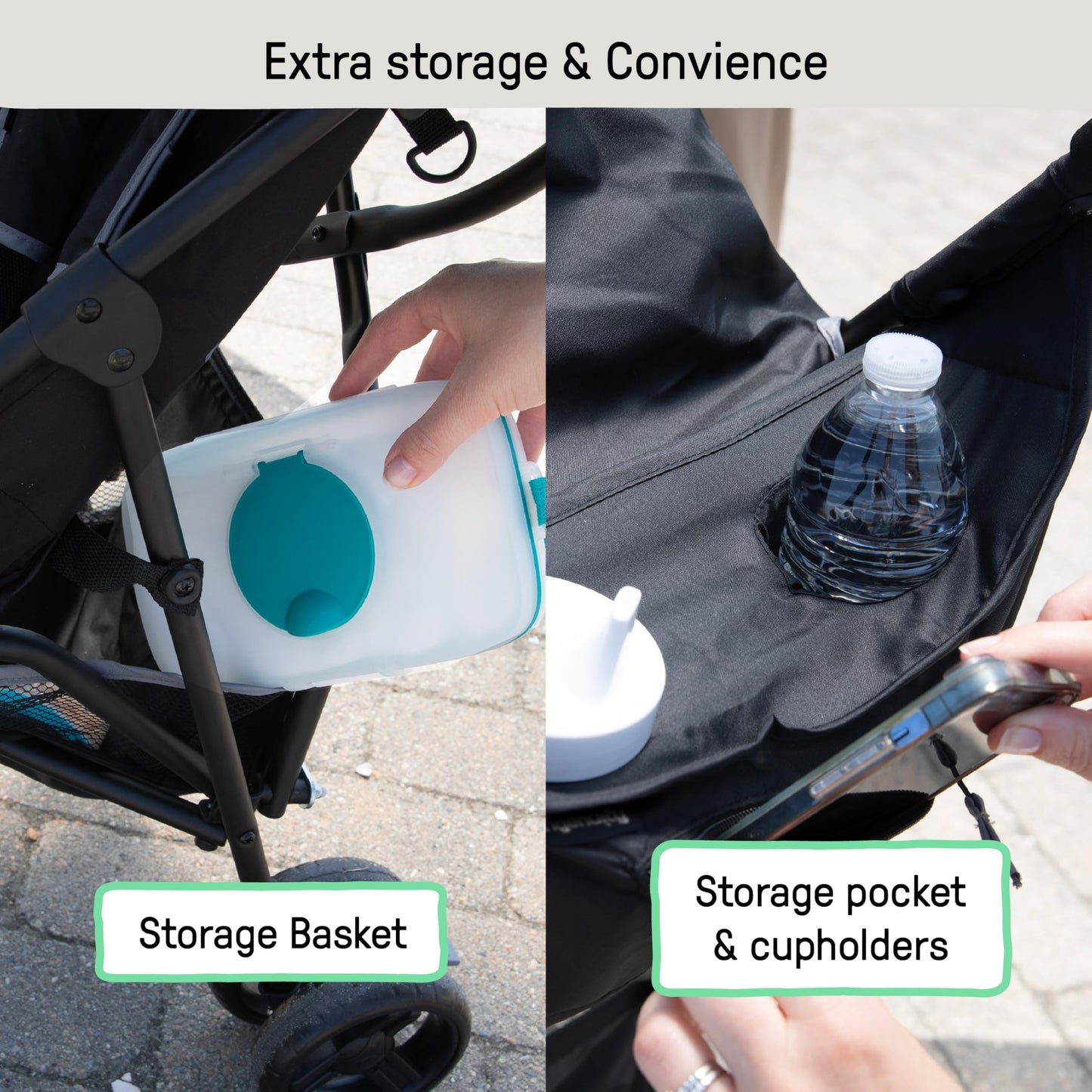 Ingenuity 3D Mini Convenience Stroller – Lightweight Stroller with Compact Fold, Multi-Position Recline, Canopy with Pop Out Sun Visor and More – Umbrella Stroller for Travel and More, Gray