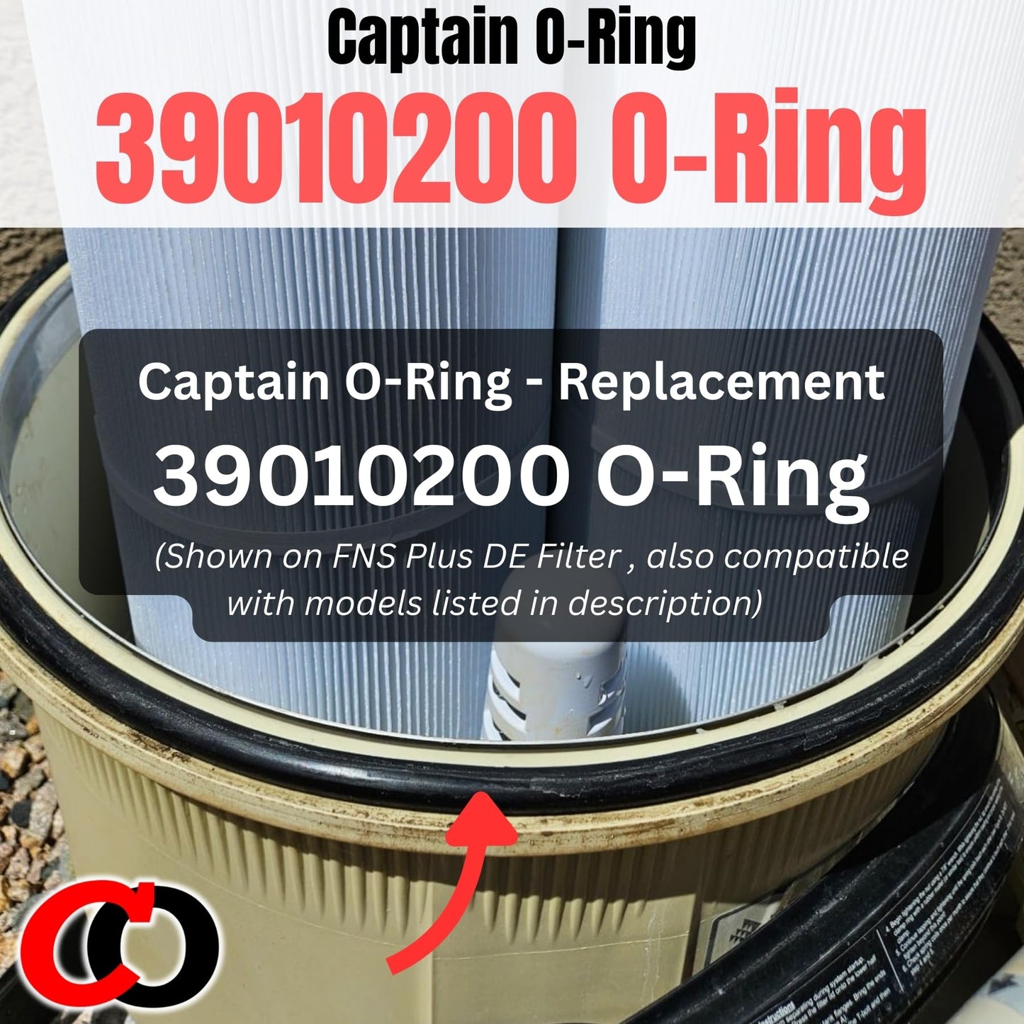 Captain O-Ring – Replacement 39010200 O-497 O-Ring for Pentair CCP 320/420/520 Clean & Clear Plus FNS 24/36/48/90 FNS Plus Pool DE Filter