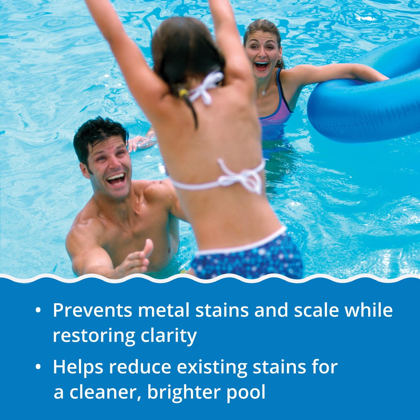 In The Swim Stain Away for Above Ground and Inground Swimming Pools - Removes Mineral Stains from Iron, Copper, and Magnesium in Swimming Pools - 1 Quart