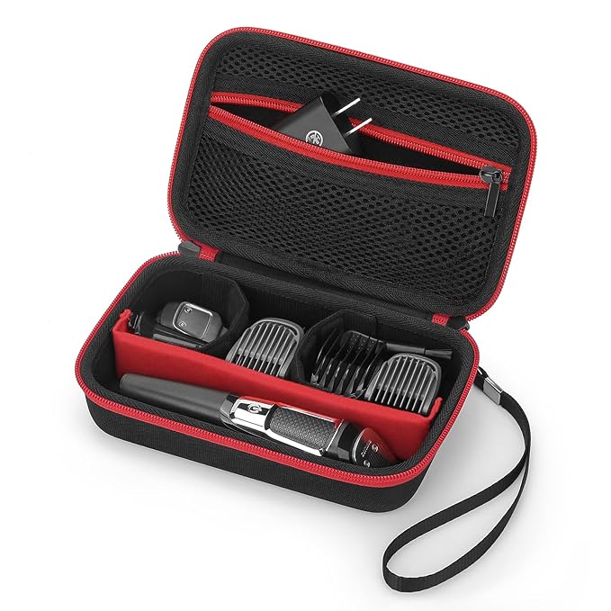 Yinke Travel Storage Case for Philips Norelco Multigroom Series 3000/5000, MG3740/40, MG5910/49 - Protective Organizer for Beard Trimmer, Attachments, Face & Ear Hair Trimmer, and Hair Clipper Shaver
