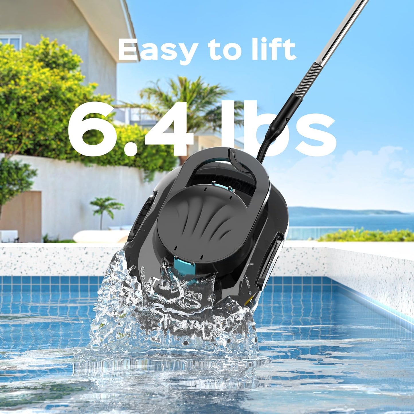 (2026 Upgrade) TALOSBO S1 PRO Robotic Pool Vacuum – Dual-Motor Above-Ground Pool Cleaner, 120 Mins Runtime, Quick Charging, 2.2L Large Filter Basket & Auto-Parking for Easy Retrieval