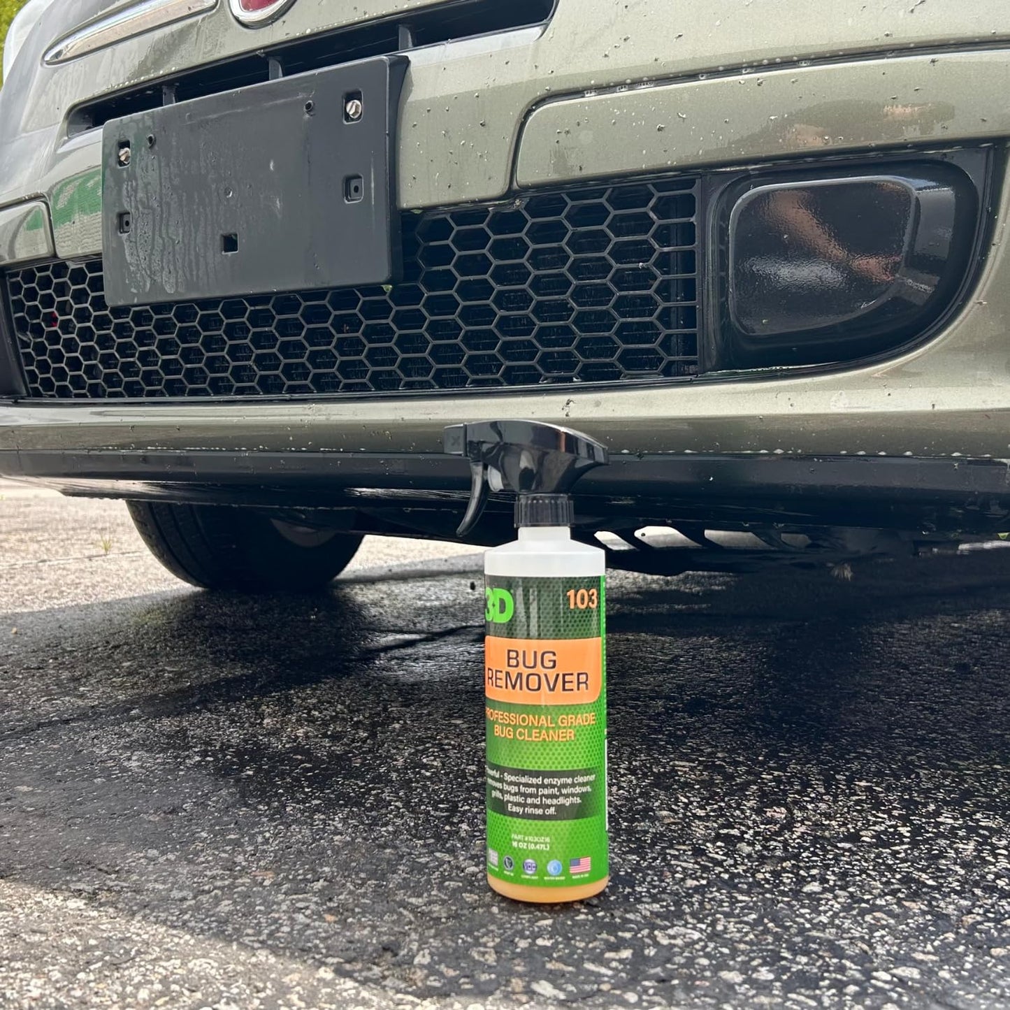 3D Bug Remover - All Purpose Exterior Cleaner & Degreaser to Wipe Away Bugs on Plastic, Rubber, Metal, Chrome, Aluminum, Windows & Mirrors, Suitable for use on Car Paint, Wax & Clear Coat