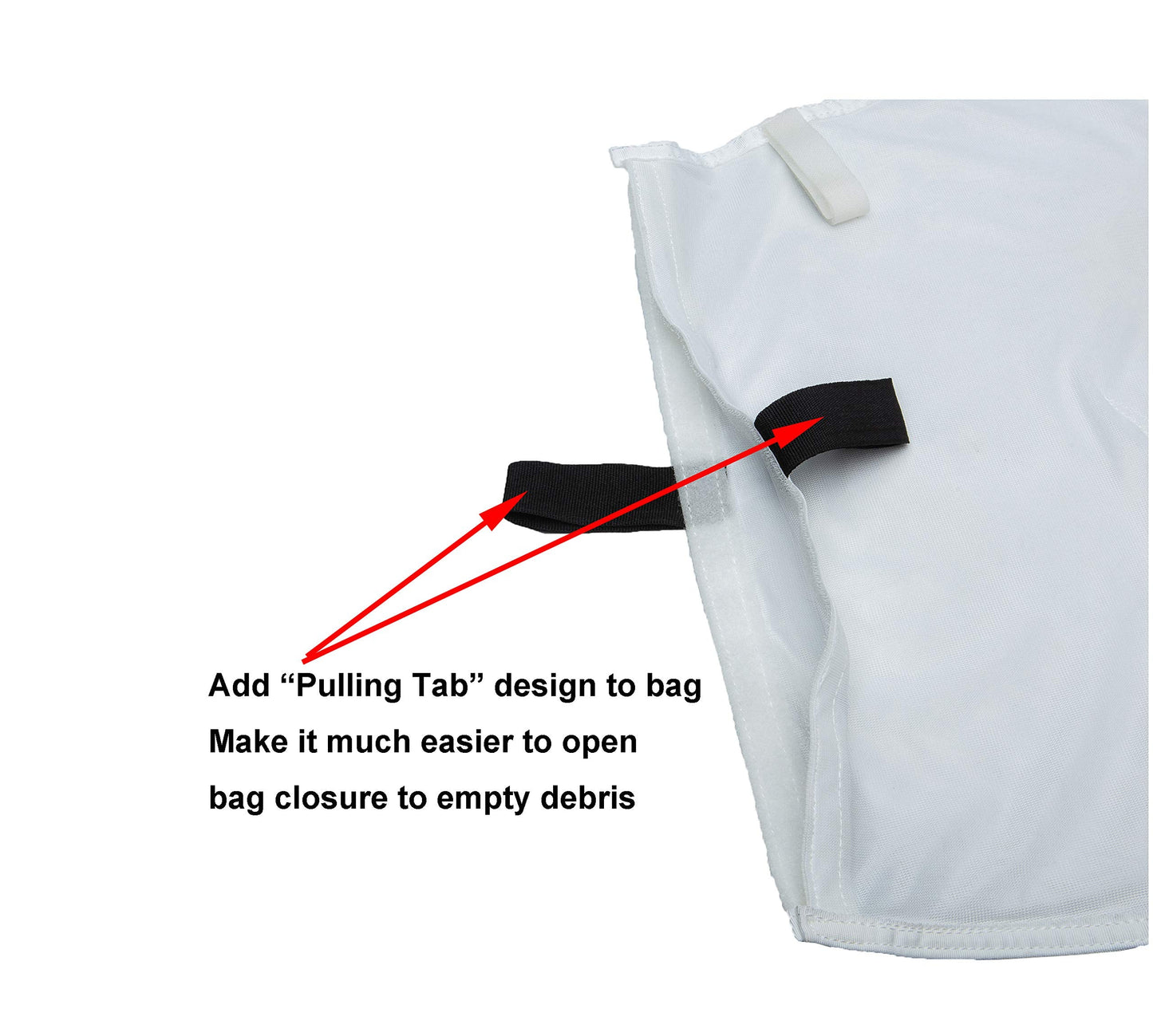 ATIE Pool Cleaner Fine Mesh Bag with Hook and Loop Fastener Enclosure Compatible with Pentair Kreepy Krauly Legend, Platinum Pool Cleaner Debris Bag 360002 and EU16 Bag (2 Pack)