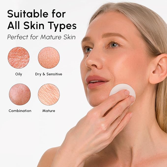 MAREE Hyaluronic Acid Toner Pads - Hydrating Face Wipes for Women Cleansing - Zero Pore Toning Brightening Exfoliating Face Pads - Pore Reducer Facial Peels - Acne Treatment Device