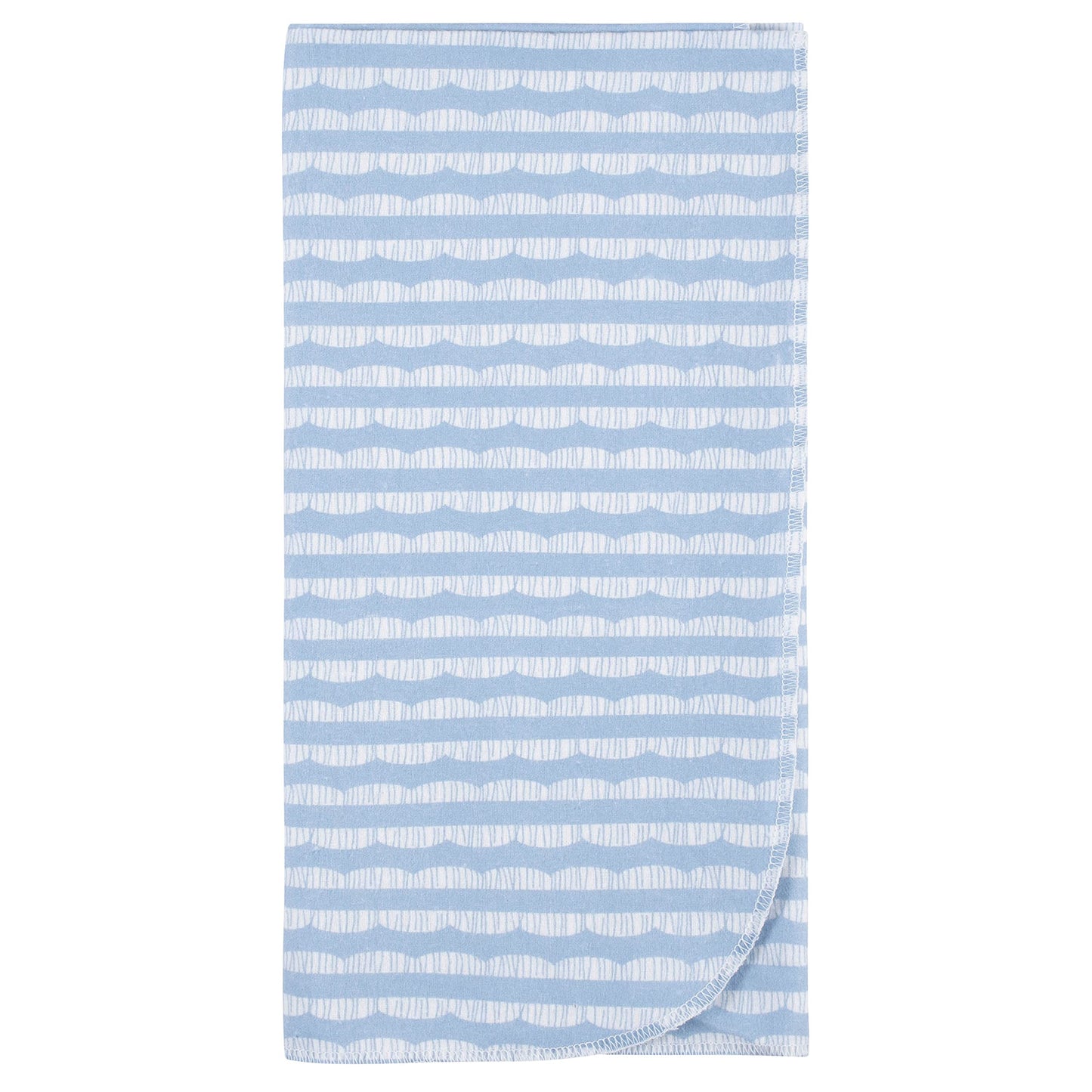 Gerber Boys Newborn Infant Baby Toddler Nursery 100% Cotton Flannel Receiving Swaddle Blanket, Dinosaur Blue, Pack of 5
