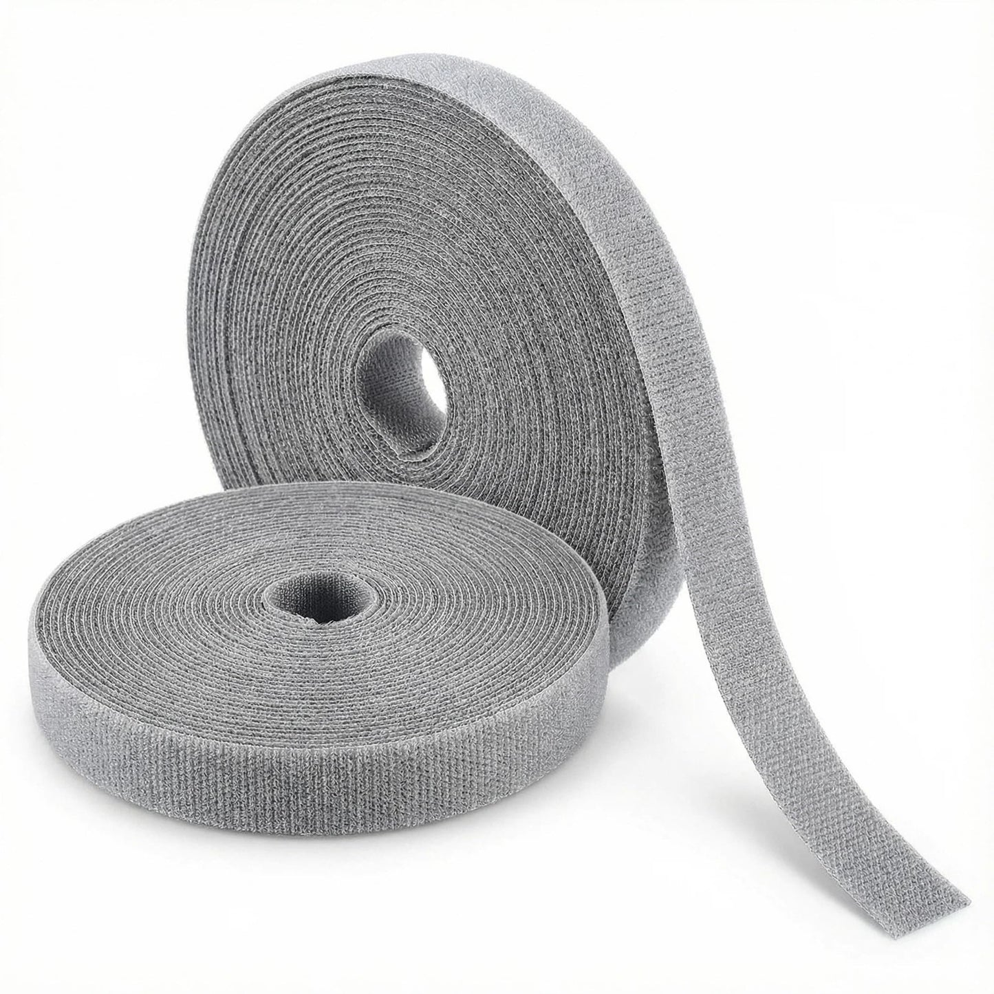 Cable Ties Adjustable and Reusable, 5M x 1.2CM Self-Gripping Hook and Loop Wire Organizer, Cord Management Kit for Home Office Computer Data Cables(Gray)