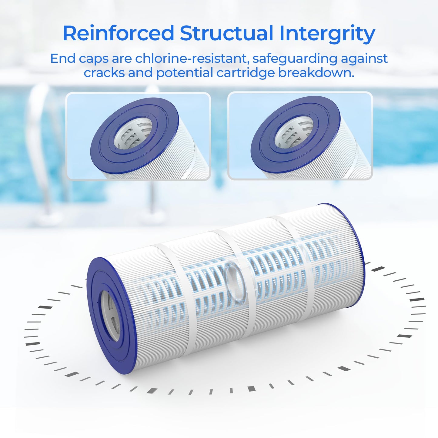AQUIVEX CCRP100 Pool Filter Cartridge, Compatible with Pentair Clean & Clear 100, 160316, EC-160316, Pentair Clean and Clear RP 100, 160354, EC-160354, R173215, Pleatco PAP100, Unicel C-9410, 2 Pack