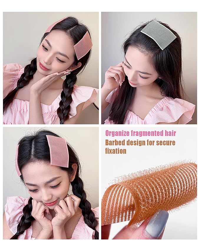Hair pad packing 16 PCS Hair Pad Bangs patch for Men and Women accessories hair clips for styling sectioning (Pink Coffee Dark Green Dark Blue) US157