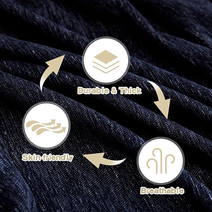 MYSKY HOME Sofa Covers Love Seat Couch Covers Couch Covers for Reclining Couches Couch Cover Sectional Washable Couch Cover with Tassels Sofa Protector for Kids, Dogs, Pets, 71"x118", Navy Blue