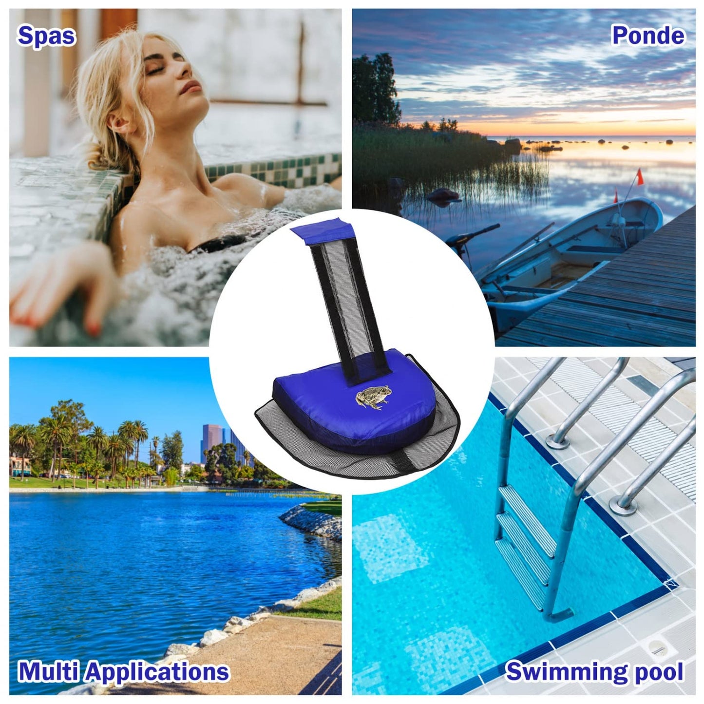 Monrocco 2 Pack Animal Saving Escape Ramp Critters, Swimming Pool Floating Animal Saver, Frog Saver, Floating Pool Reduces Tool for Outdoor Pools and Spas