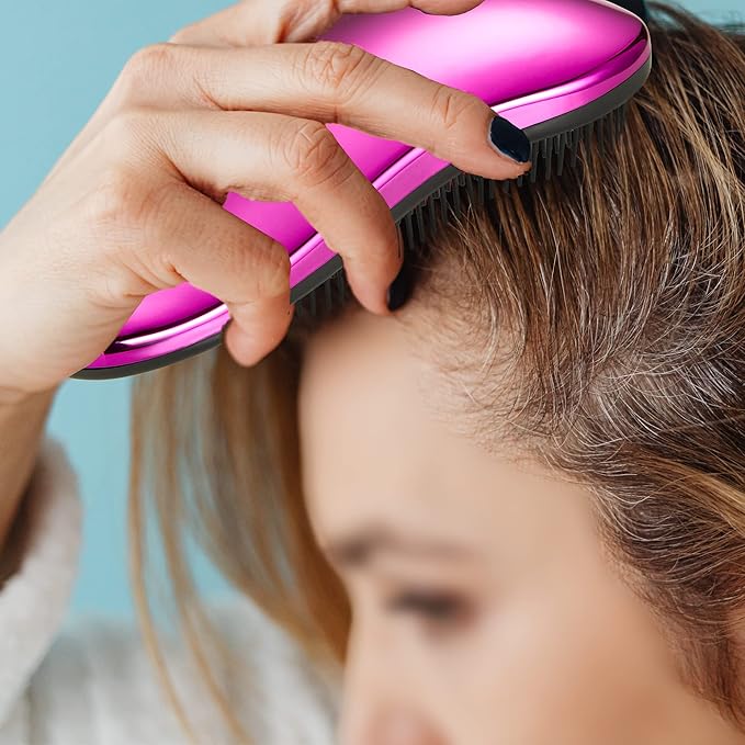 WYNK Gentle Detangling Hair Brush for Adults & Kids Ã¢ÂÂ 2 Pack, Painless for Wet or Dry Curly/Straight Hair, Reduces Breakage, Comfortable Scalp Feel