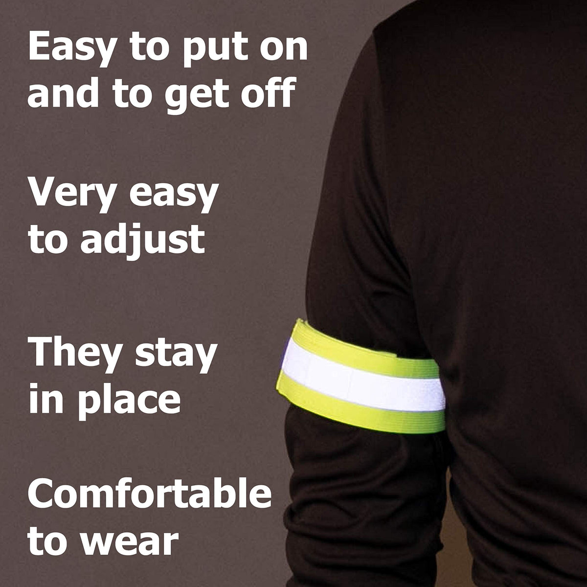 Reflective Slap Bands for Arm, Wrist, Ankle, Leg. Reflector Bands. High Visibility Reflective Running Gear for Women and Men Cycling Walking Bike (10 Green)