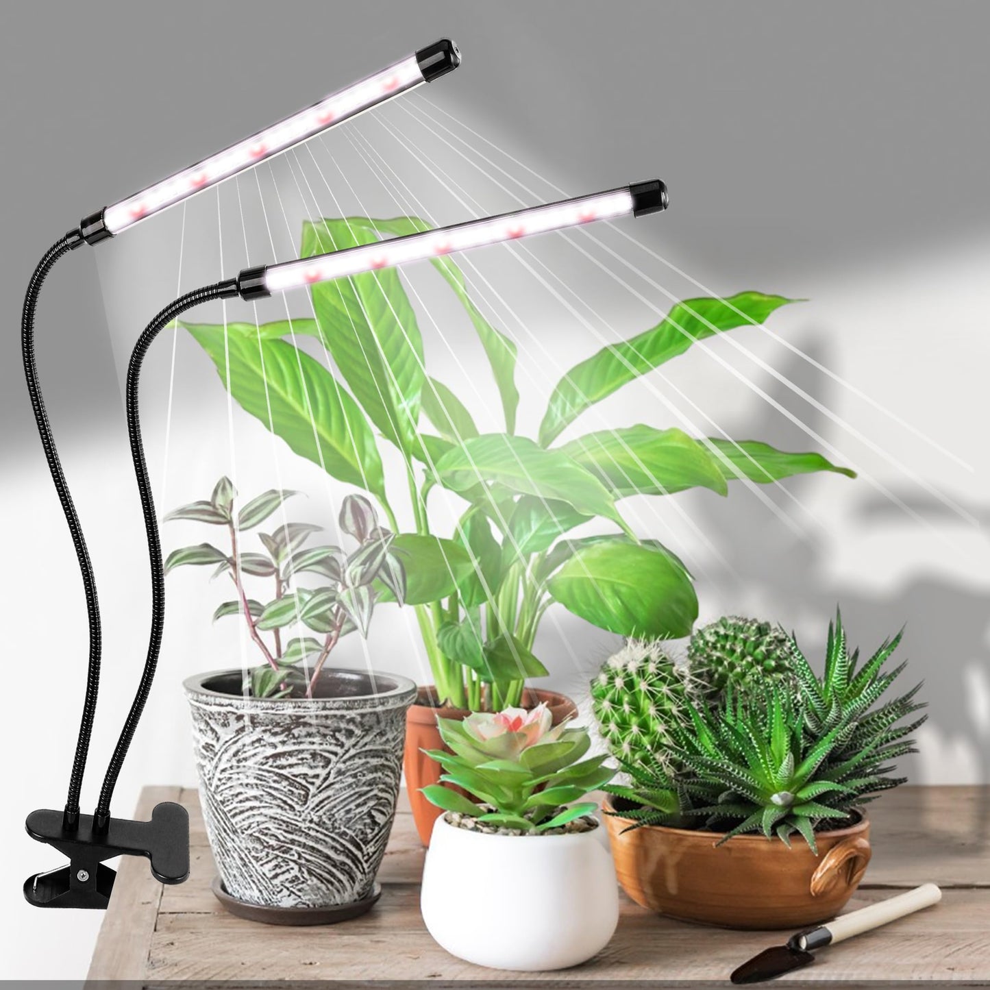 EWPJDK Grow Light 6500K Full Spectrum Plant Grow Lights 84 LED Plant Light with Clip Grow Lamp for Indoor Plants Growing Lamps（2PCS）