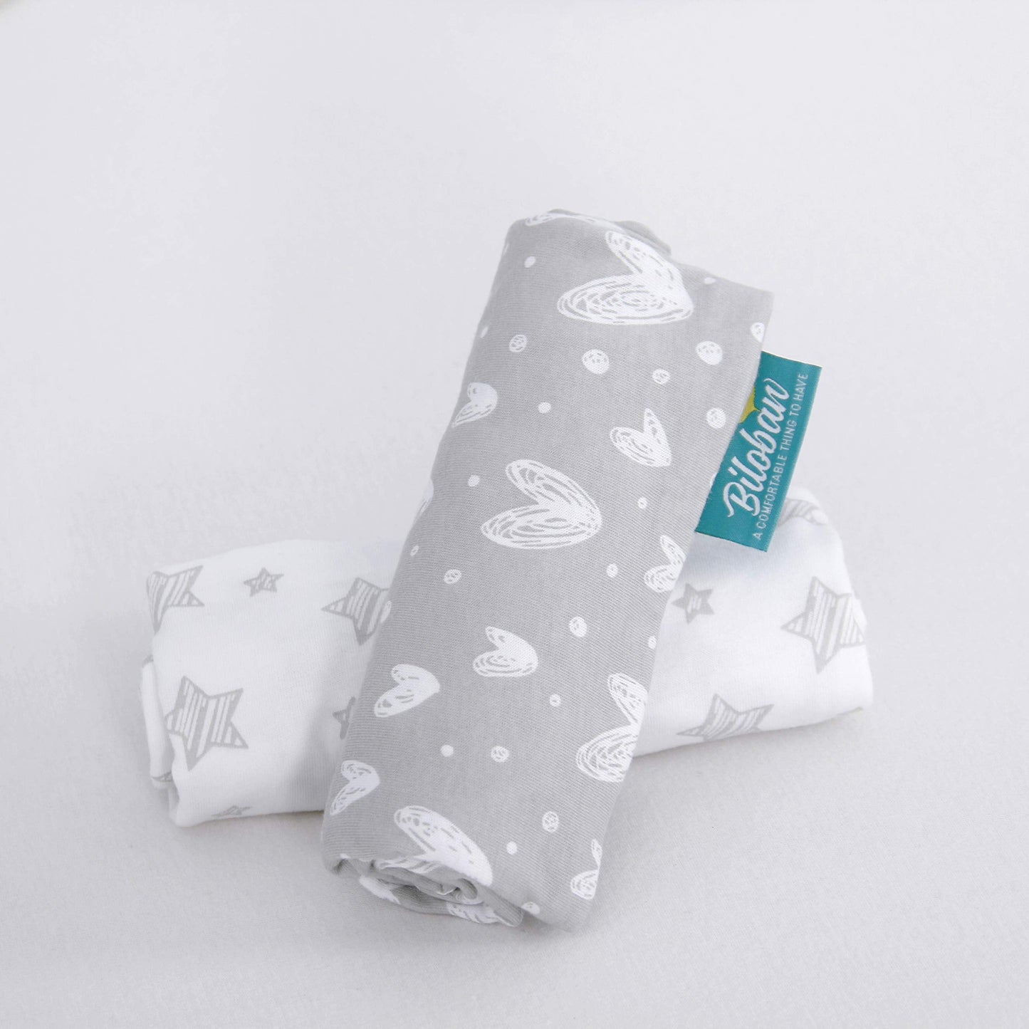 Bassinet Sheets Compatible with Ezebaby, whiffee, Nawahev and besrey Bassinet Bedside Sleeper, 2 Pack, 100% Cotton Fitted Sheets, Grey and White Print for Baby