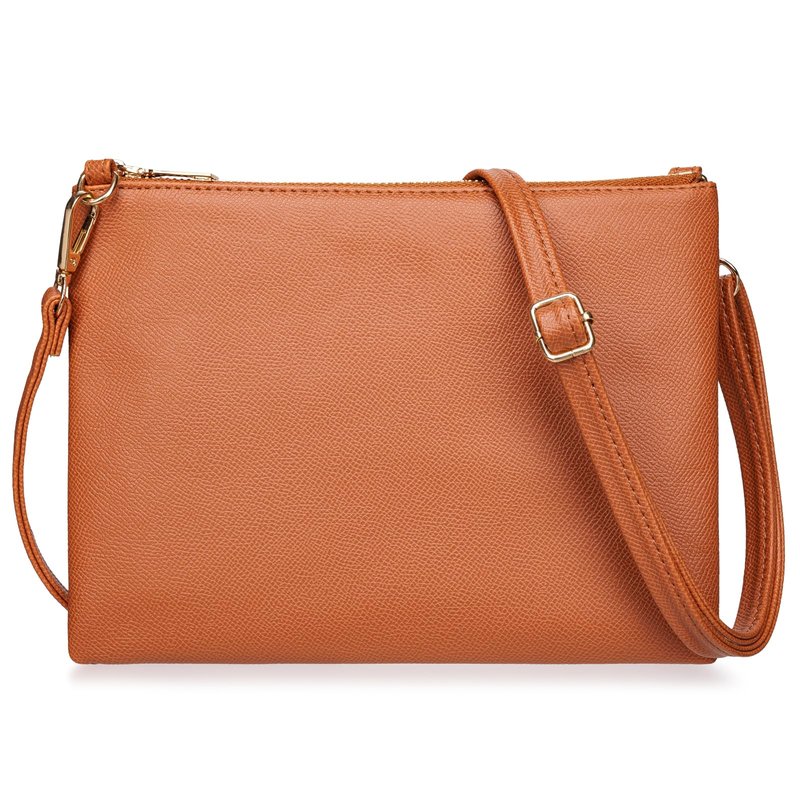higouta Small Crossbody Bags for Women Trendy Clutch Purse PU Leather Shoulder Bags with Adjustable Strap