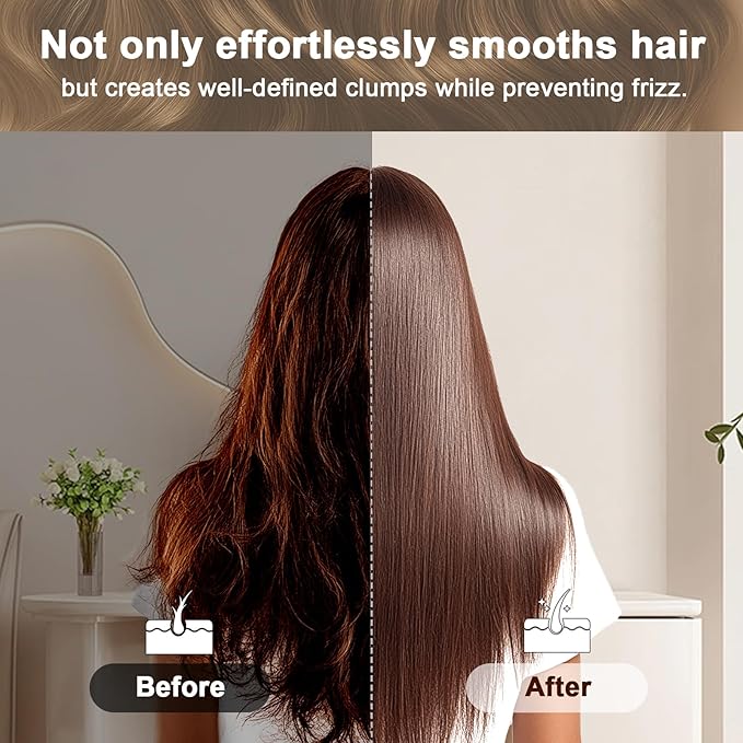 Boar Bristle Hair Brush for Fine Hair - Ultimate Smoothing Vented Detangler Wet Brush for Women, Gentle Scalp Massage, A Great Gift
