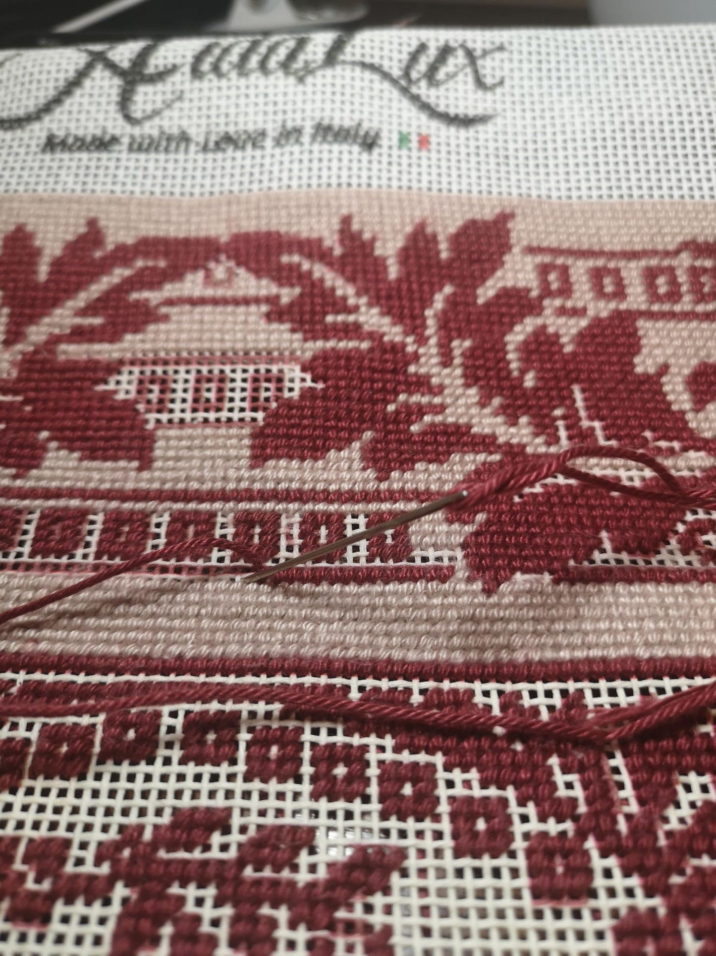 Needlepoint Canvas 13 Mesh Cotton White Blank Embroidery Fabric – 19" x 17"