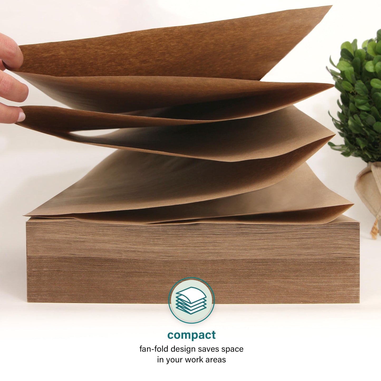 Elementree Brown Packing Paper Sheets for Moving & Shipping - 1500 Count (1375 Feet) - 14.5" x 11" Sheet Size - Sustainable Void Fill Packaging Made in the USA - Kraft Paper Thickness (00919)
