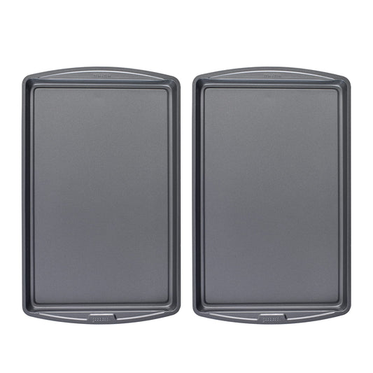 GoodCook AirPerfect Non-Stick 17” X 11" Cookie Sheet Set , Homemade, Frozen & Leftover Slices, Set of 2