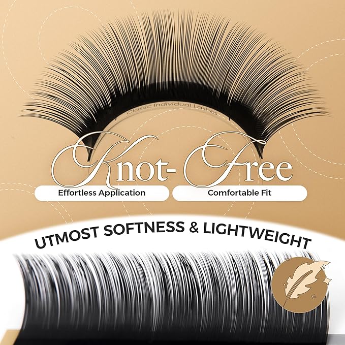 LASHVIEW Eyelash Extensions,Individual Lashes, Lashes,0.15 D Curl Thickness 11mm,Premium Single&Classic Lases,Natural Semi Permanent Eyelashes,Soft Application-friendly